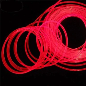 0.25-14mm سمت رهبری روشنایی پلاستیک فیبر نوری